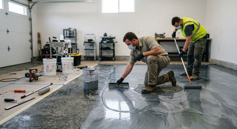 Epoxy Coating Installation in Winston Salem, NC