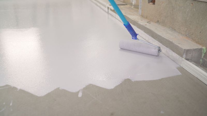 Speckled Garage Floor Painting in Annapolis, MD